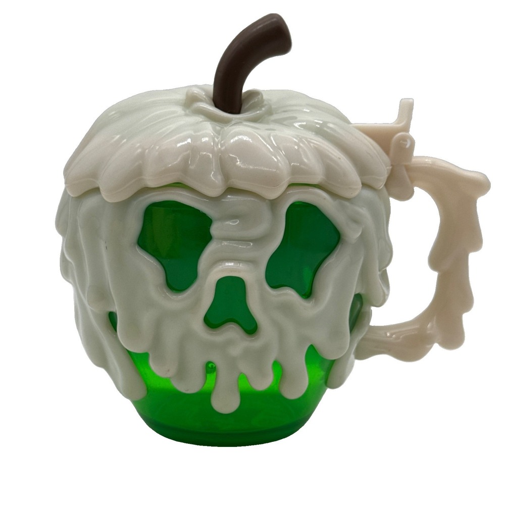 Disney Parks Snow White Poison Apple Glow In Dark Mug Cup Halloween 6.5"